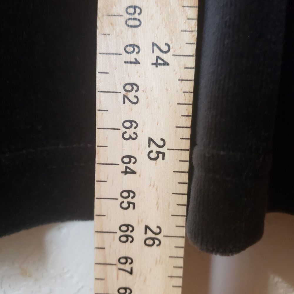 The Tog Shop Womens Mock Neck Velour Top Size Large Black - Picture 9 of 10